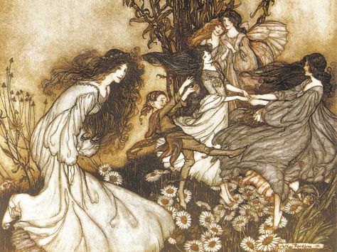 Book of Pictures 1913 Arthur Rackham Poster Art Print A4 Wizard
