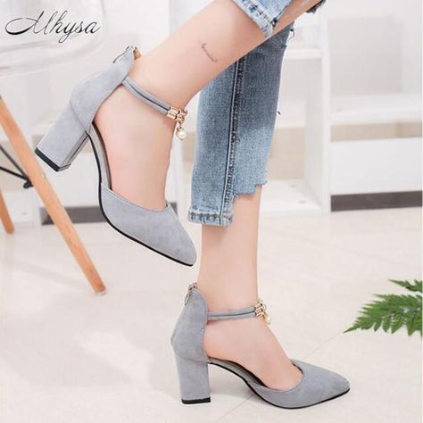 Pinterest – Пинтерест Summer Women Shoes Pointed Toe Pumps Shoes High Heels Boat