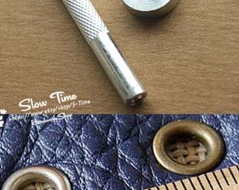 Video How To Add Grommets To Leather Leather Tutorial Sewing Leather Leather Handmade