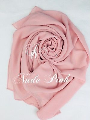 Elegant High Quality Chiffon Hijab Scarf Sarong Shawl Wrap Plain Maxi