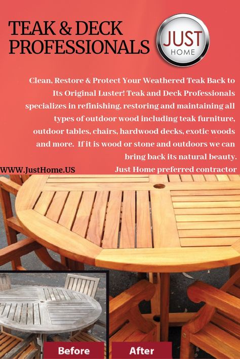 Clean Re Protect Your Weathered Teak Back To Its Original Weathered Teak
