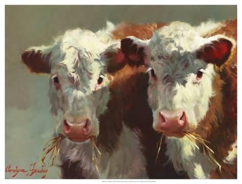 COWS FARM ANIMALS CANVAS PICTURE PRINT WALL ART D6
