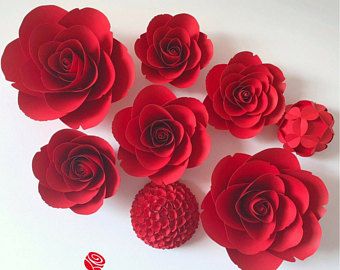 valentines day decor large paper flowers giant red roses paper flower giant