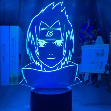 JoyLamp Sasuke Uchiha Eclairs // Kyûbi Télécommande Packaging Naruto Lampe Sasuke 3D Manga Collection officielle JoyLamp x Naruto 16 couleurs
