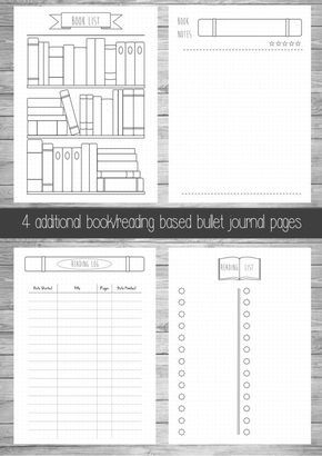 picture Bullet Journal Books I've Read Printable pinterest