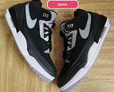 Air Jordan 3 Tinker Black Cement Grey Metallic Gold Retro CK4348-007 All Sizes | Air jordans retro, Black cement, Air jordans