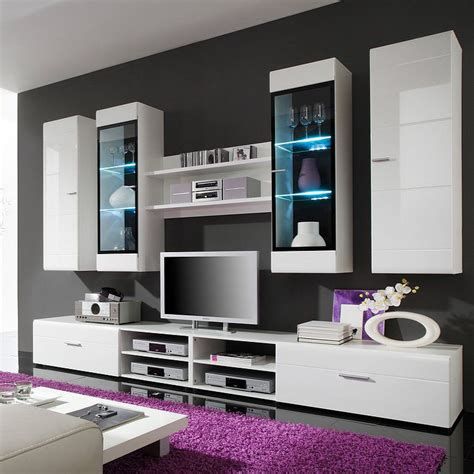 Wohnwand Cancan Beton Optik Wohnwand Wohnen Gunstige Mobel Online
