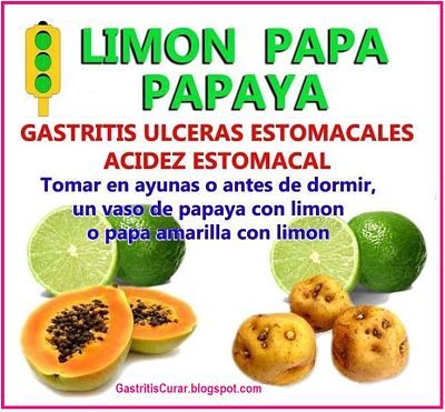 frutas para la gastritis y ulceras