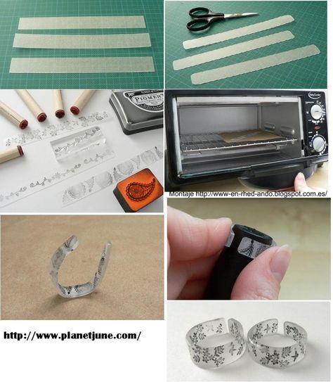 Como Hacer Anillos Sortijas De Plasticos Transparentes Manualidades Haciendo Anillos Manualidades De Plastico