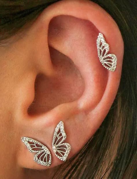 Single Earring Back//Butterfly Sterling Silver