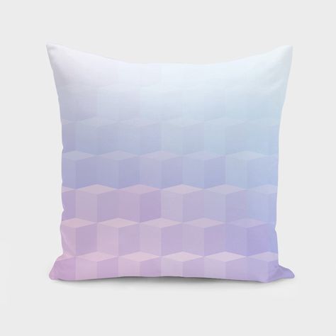 Cube Pattern Ombre 1.» Throw Pillow Pastel Pillow Collection Ombr at The