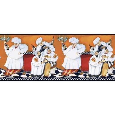 York Wallcoverings BG1680BD Chefs A-Cookin Border