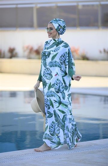 Remsa Mayo Tesettur Mayo Uzerine Desenli Kaftan Pareo Yesil Yapraklar 2021 Mayolar Kaftan Kadin Giyim Remsa Mayo Tesettur Mayo Uzerine Desenli Kaftan Pareo Yesil Yapraklar 2021 Mayolar Kaftan Kadin Giyim
