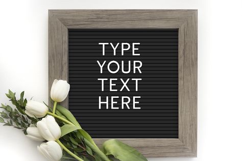 Download Letter Board Mockup - Font Included