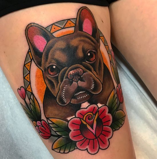 14 Best Traditional tattoo dog ideas  traditional tattoo dog traditional  tattoo dog tattoos