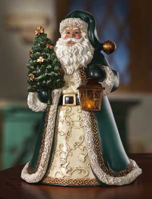 Mini Cerámica Blanco Ártico Santa Padre Árbol De Navidad Decoración tradicional Mini Cerámica Blanco Ártico Santa Padre Árbol De Navidad Decoración tradicional