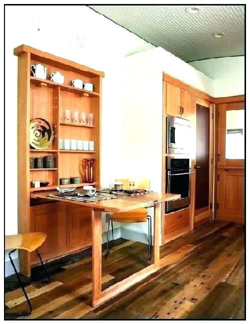 Wall mounted dining table