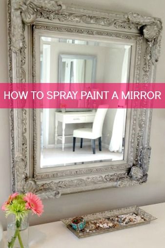 56 Mirror Makeover Ideas Home Diy 56 Mirror Makeover Ideas, Silver Paint For Plastic Mirror Frame
