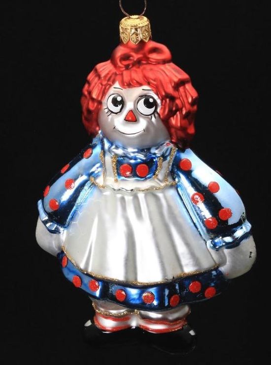 Raggedy AnnAndy Papier-M\u00e2ch\u00e9 Ornaments