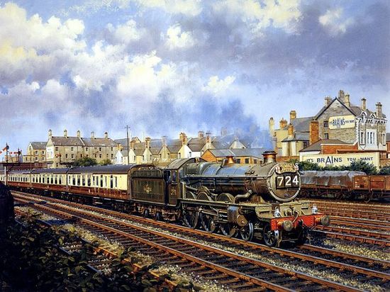 Painting Transport Steam Train Repair Yard Engineer Uk 12X16 Inch Framed Print Painting Transport Steam Train Repair Yard Engineer Uk 12X16 Inch Framed Print
