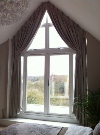 100 Angled Ds Ideas Window Coverings Curtains With Blinds Triangle Window Coverings Curtains With Blinds, How To Put Curtains On A Diagonal Window