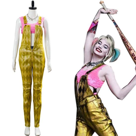 Details about Birds of Prey Harley Quinn Costume Cosplay Suit Halloween Uniform Outfit Details about Birds of Prey Harley Quinn Costume Cosplay Suit Halloween Uniform Outfit