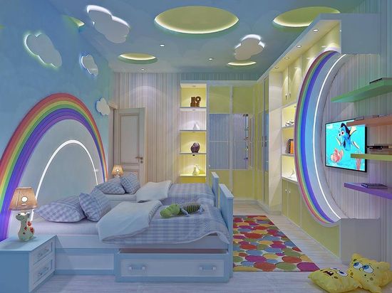 Techo De La Cama Del Cuarto De Los Niños Techo De La Cama Del Cuarto De Los Niños
