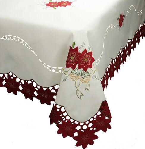 Xia Home Fashions Celebration Holiday Embroidered Cutwork Christmas Table Runner 15 by 72-Inch Xia Home Fashions Celebration Holiday Embroidered Cutwork Christmas Table Runner 15 by 72-Inch