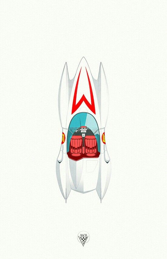 Pen and ink illustration by Ippei Kuri. ©2008 Tatsunoko Productions and Speed Racer Enterprises.