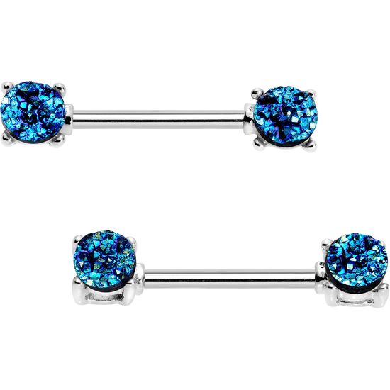 14 gauge 14g Pair of Sparkling synthetic Greenish Blue fire Opal Nipple rings body Jewelry piercing bar barbell shield ring 14 gauge 14g Pair of Sparkling synthetic Greenish Blue fire Opal Nipple rings body Jewelry piercing bar barbell shield ring