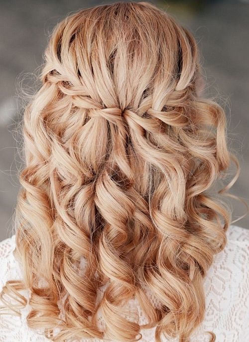 Wasserfall Zopf Hochzeit Frisuren Locken