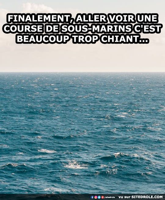 Finalement, aller voir une course de Sous-marins c'est beaucoup t…