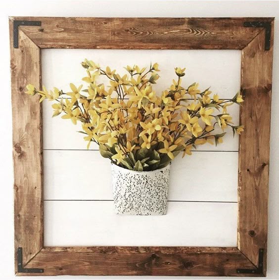 Frame plus flowers - from Pinterest framed flowers