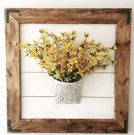 framed flowers