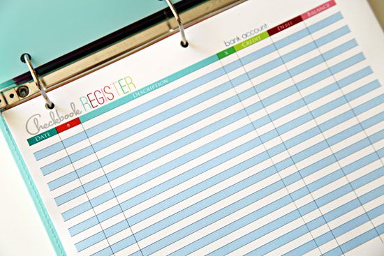 Budgeting Binder and breakdown This girl has TONS of ideas on - printable check register Budgeting Binder and breakdown This girl has TONS of ideas on - printable check register