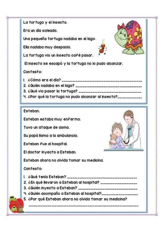 Lecturas Comprensivas Cortas Para Niños 11 Spanish Reading Comprehension Spanish Teaching Resources Reading Comprehension