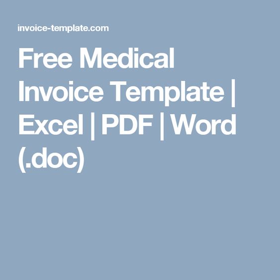 Free Medical Invoice Template Excel PDF Word (doc) health - free remittance advice template Free Medical Invoice Template Excel PDF Word (doc) health - free remittance advice template