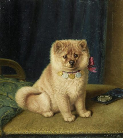 Horatio Henry Couldery (British, 1832-1893) A prize winning Chow Chow 22 1/4 x 20 3/4in (56.5 x 52.5cm)