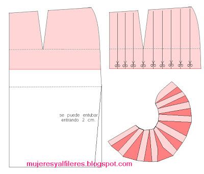 Resultado de imagen para falda peplum patrones