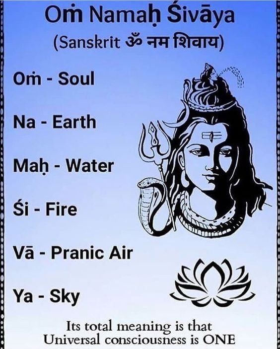 Om Namaḥ Śivāya)