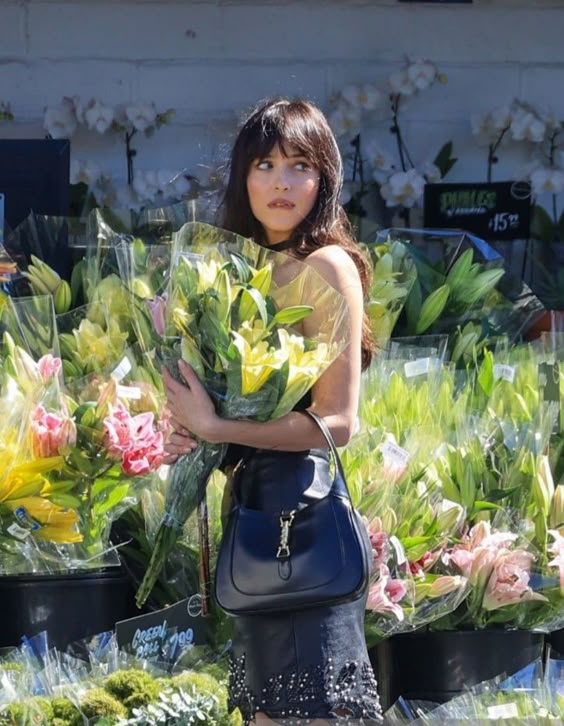 Paparatzi photo dakota johnson street style cottagecore coquette