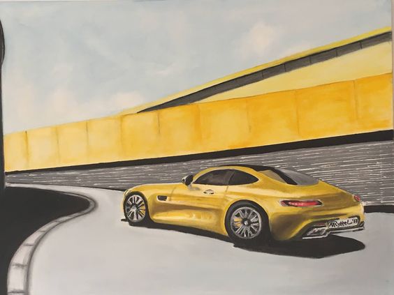 Małgorzata Ryttel, NA EXPO, olej na płótnie, 70x100 cm
