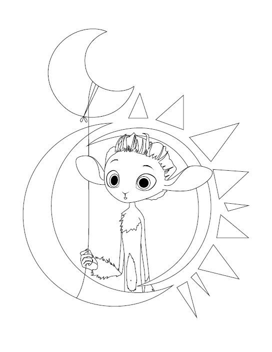 Pin By Rebekah Ruby On Coloring Pages Guardian Of The Moon Moon Art Coloring Books