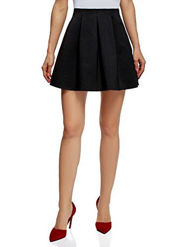 oodji Ultra Womens Flared Velvet Skirt