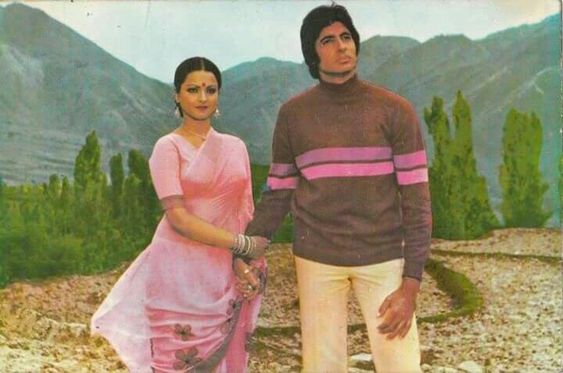 Rekha with Amitabh