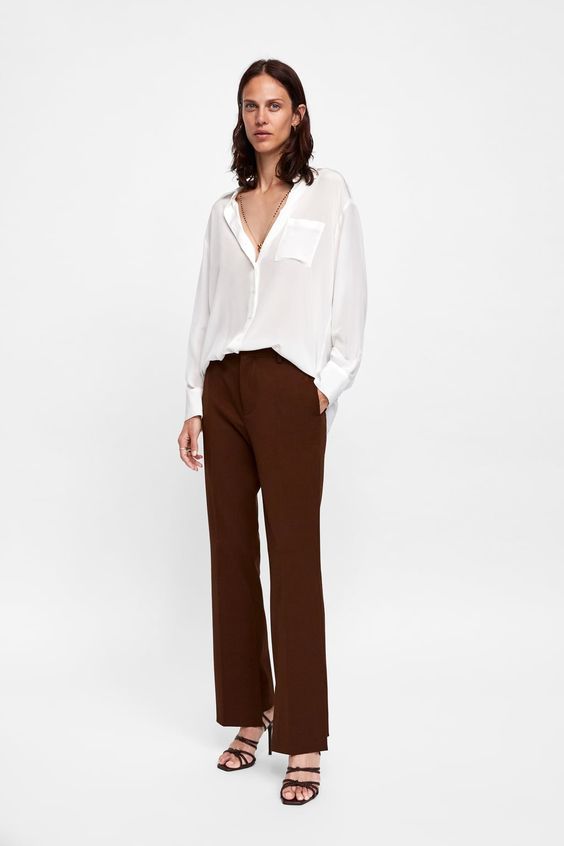 изображение 1 из БЛУЗА ИЗ ШЕЛКА от Zara