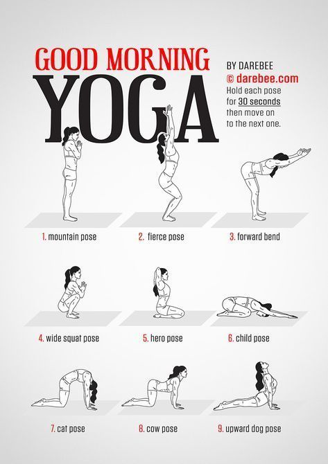 Good Morning Yoga workout by Darebee #fitness #workout #darebee