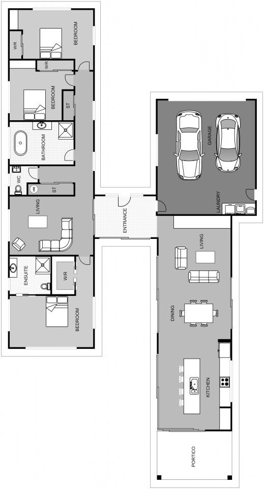 Tasman Floorplan 228m2 Design Build Building Design Modern House Floor Plans Floor Plans