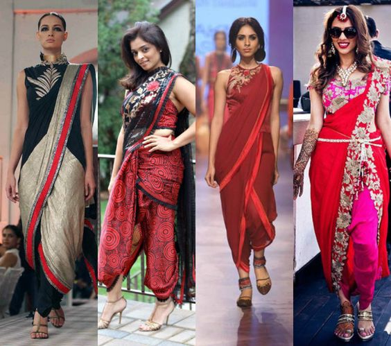 Tips To Flaunt The Edgy Dhoti Sarees!! – South India Fashion