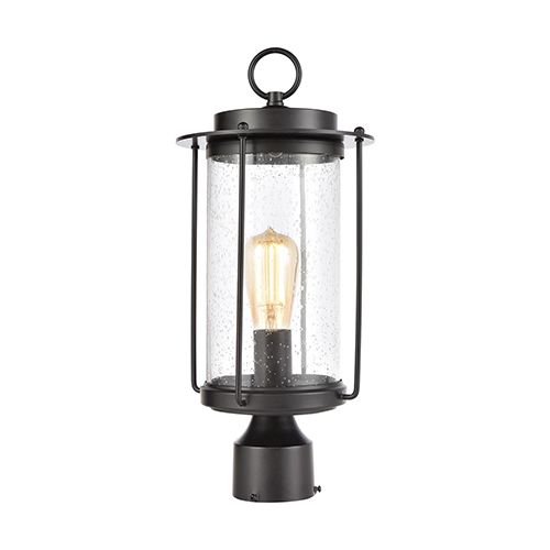 Elk Lighting 46663 1 Devonshire Matte Black One Light Outdoor Post